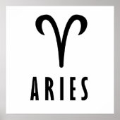 Aries zodiumteken poster (Voorkant)