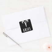Aries zodiumteken vierkante sticker (Envelop)