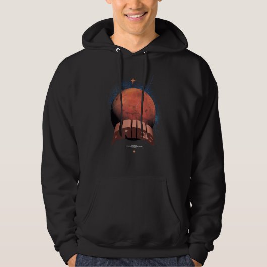 AriesMars Astronomie Astrologie Hoodie (Voorkant)