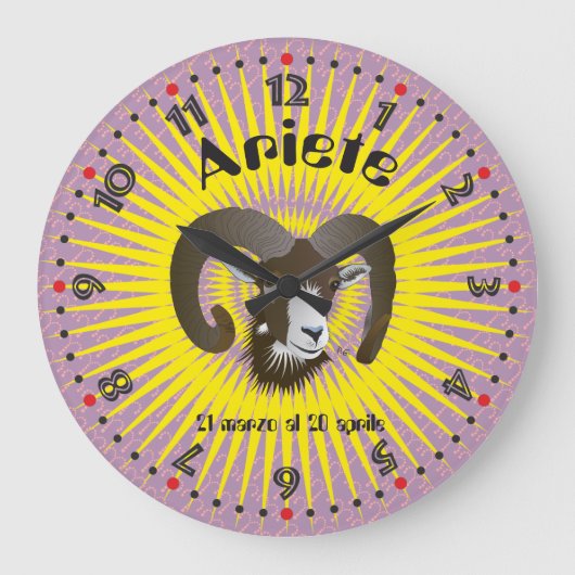 Ariete 21 marzo al 20 aprile Orologio Grote Klok (Voorkant)