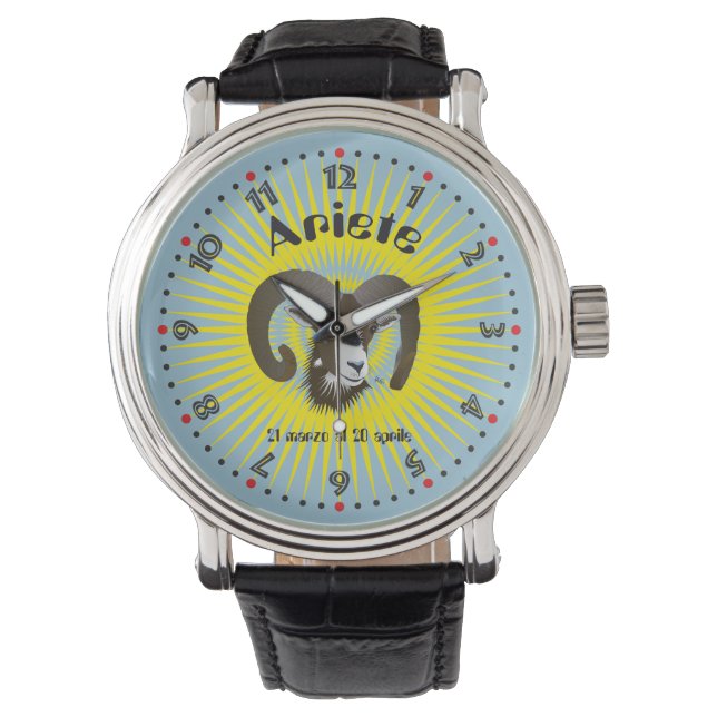 Ariete 21 marzo al 20 aprile Orologio Horloge (Voorkant)