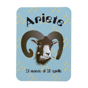 Ariete 21 marzo al 20 aprile Premium Flexi Magnet Magneet
