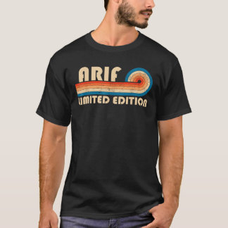 ARIF Achternaam Retro Vintage 80s 90s Verjaardagsr T-shirt
