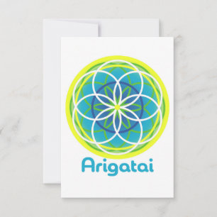 Arigatai wenskaart - Aarde Bedankkaart