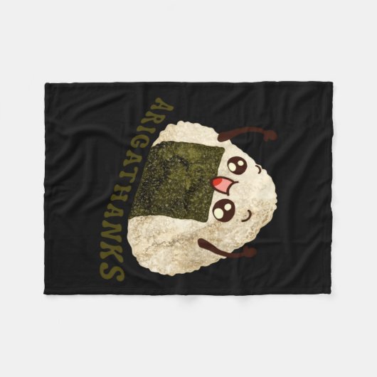 Arigathanks Fleece Deken (Voorkant (Horizontaal))