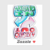 Arigato In, Arigato Out Sticker (Vel)