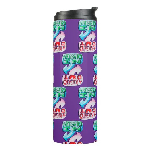 Arigato In, Arigato Out Thermosbeker (Gedraaid links)