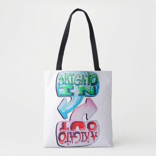 Arigato In, Arigato Out Tote Bag (Voorkant)