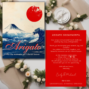 Arigato Japanse Harmonie met Fuji Bedankkaart