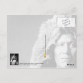 Arikara Indian, Beer Belly, met een baard Briefkaart (Achterkant)