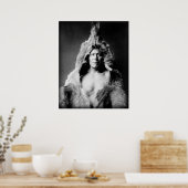Arikara Indian, Beer Belly, met een baard Poster (Keuken)