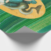 ARION OP EEN ZEE MET EEN LYRA Green Stripes Cadeaupapier (Hoek)