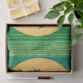 ARION OP EEN ZEE MET EEN LYRA Green Stripes Tissuepapier (Geschenk)