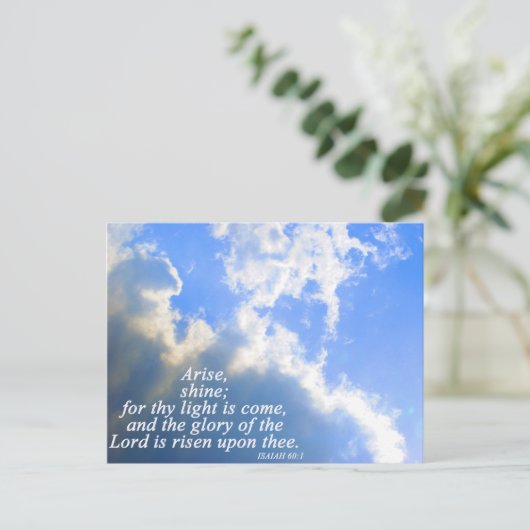 Arise en Shine Briefkaart (Staand voorkant)