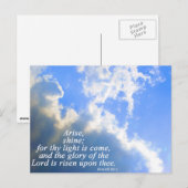 Arise en Shine Briefkaart (Voorkant / Achterkant)