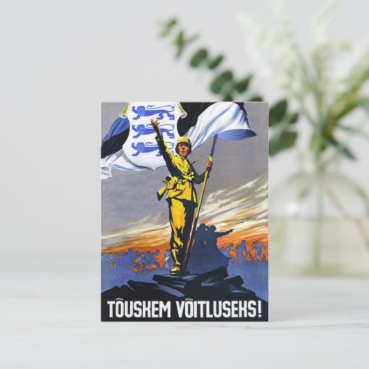 Arise, Estland! Briefkaart (Staand voorkant)