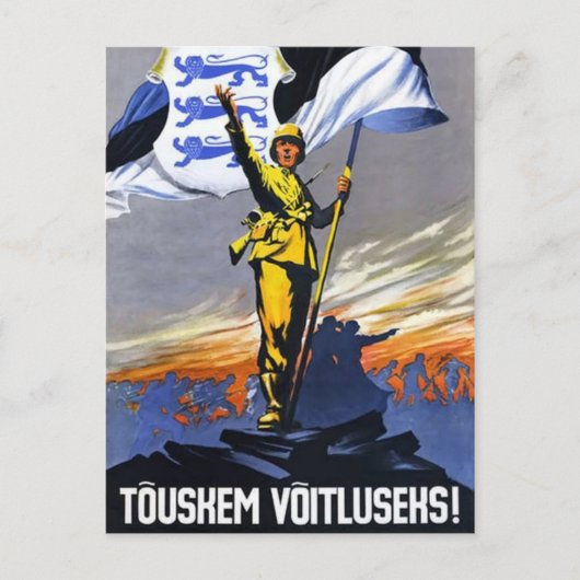 Arise, Estland! Briefkaart (Voorkant)