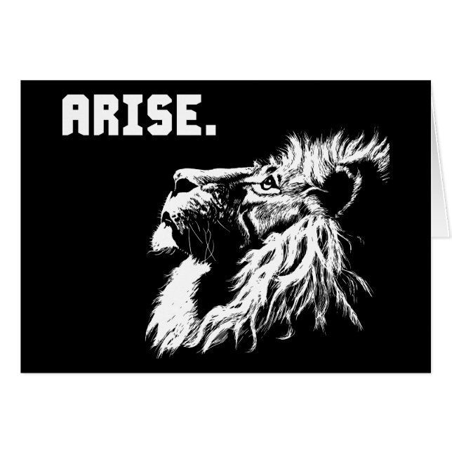 ARISE - Lion Motivatie (Voorkant Horizontaal)