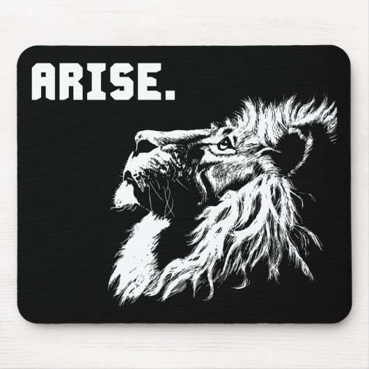 ARISE - Lion Motivatie Muismat (Voorkant)