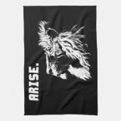 ARISE - Lion Motivatie Theedoek (Verticaal)