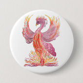 Arise Phoenix Ronde Button 7,6 Cm (Voorkant)
