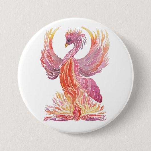 Arise Phoenix Ronde Button 7,6 Cm (Voorkant)