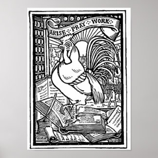 Arise Pray Work Inspirerend Poster