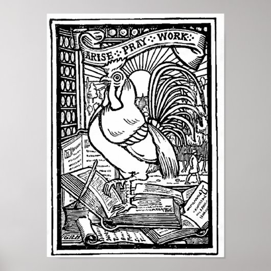 Arise Pray Work Inspirerend Poster (Voorkant)