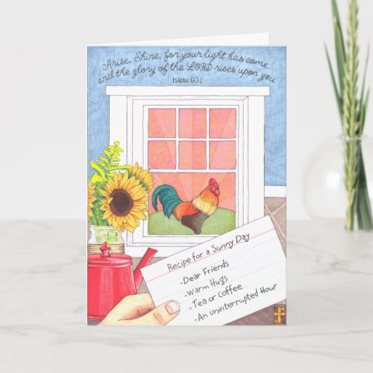 Arise Shine Friendship Kaart (Voorkant)