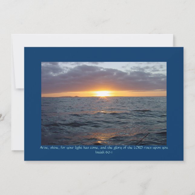 Arise Shine - Isaiah 60:1 (Voorkant)