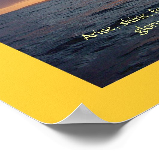 Arise Shine - Isaiah 60:1 Poster (Hoek)