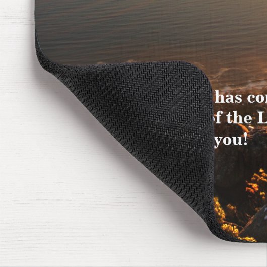 Arise & Shine! Isaiah 60:1 Scripture mousepad Muismat (Hoek)