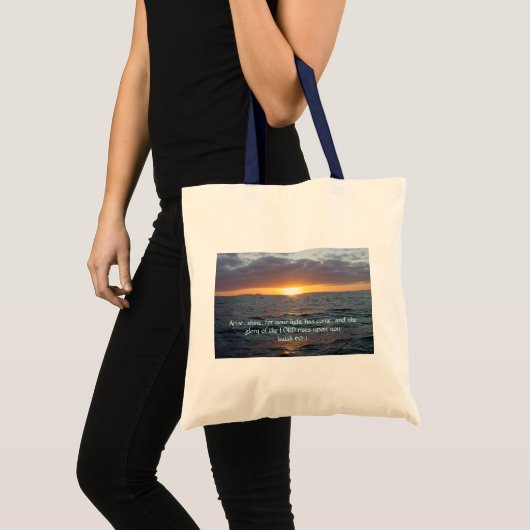 Arise Shine - Isaiah 60:1 Tote Bag (Voorkant (product))