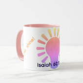 Arise, shine! mok (Voorkant links)