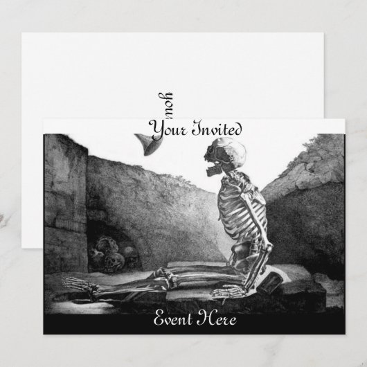 Arise Ye Dead Invitation Kaart (Voorkant / Achterkant)