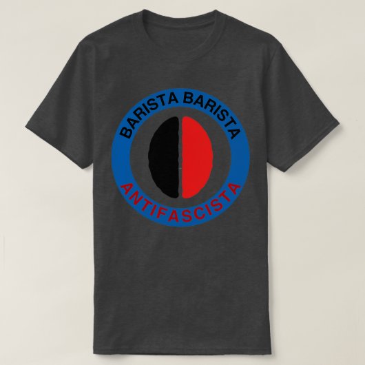 arista Barista Antifascista 1 T-shirt (Design voorkant)
