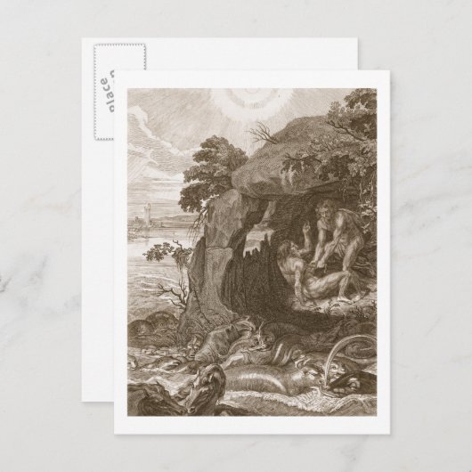 Aristeus Compels Proteus om zijn orakels te onthul Briefkaart (Voorkant / Achterkant)