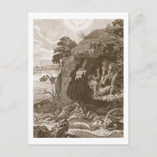 Aristeus Compels Proteus om zijn orakels te onthul Briefkaart (Voorkant)