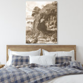Aristeus Compels Proteus om zijn orakels te onthul Canvas Afdruk (Insitu (Slaapkamer))