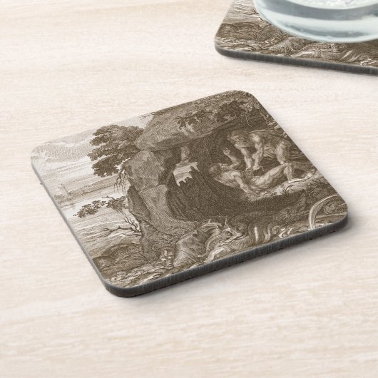 Aristeus Compels Proteus om zijn orakels te onthul Drankjes Onderzetter (Linkerzijde)