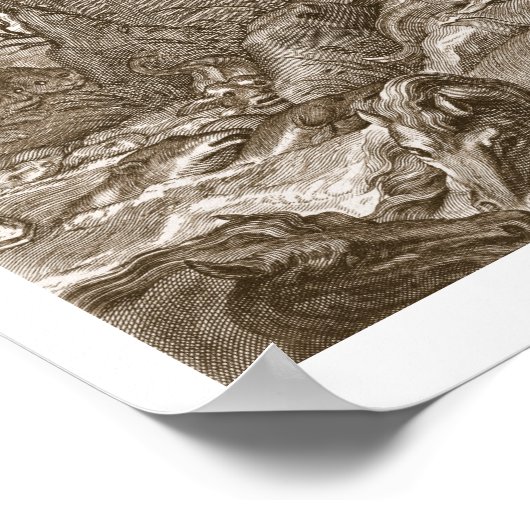 Aristeus Compels Proteus om zijn orakels te onthul Poster (Hoek)