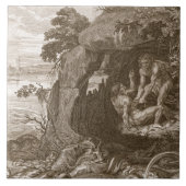 Aristeus Compels Proteus om zijn orakels te onthul Tegeltje (Voorkant)