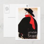 Aristide Bruant dans son Cabaret Briefkaart (Voorkant / Achterkant)