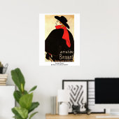 Aristide Bruant van Henri De Toulouse-Lautrec Poster (Thuiskantoor)