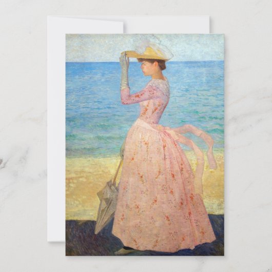 Aristide Maillol - Vrouw met een Parasol Kaart (Voorkant)