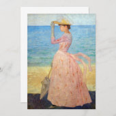 Aristide Maillol - Vrouw met een Parasol Kaart (Voorkant / Achterkant)