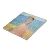 Aristide Maillol - Vrouw met een Parasol Tegeltje (Zijkant)