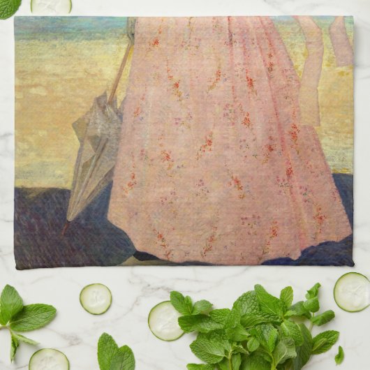 Aristide Maillol - Vrouw met een Parasol Theedoek (Gevouwen)