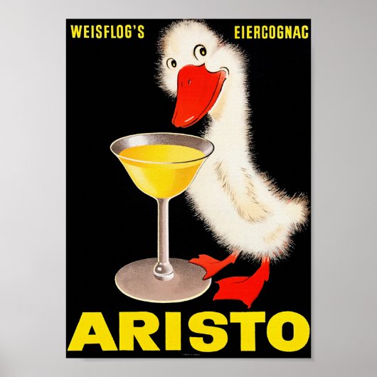 Aristo Egg Cognac -  Adverteren Poster (Voorkant)