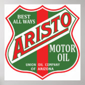 Aristo Motor Oil gebarsten Poster (Voorkant)
